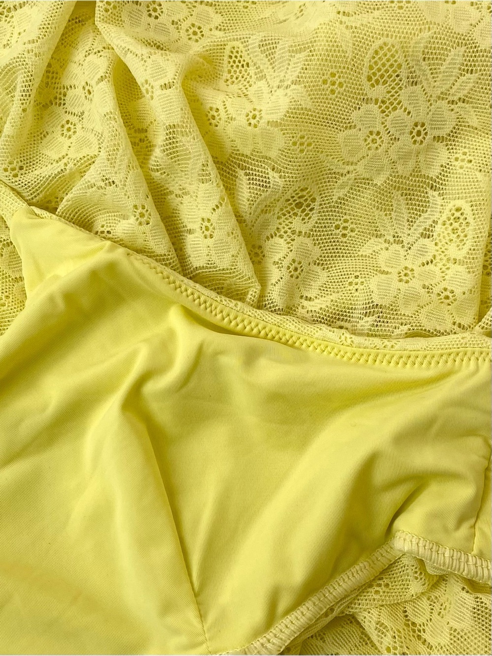 Andie NWT Lemon Lace Cover Up Maxi Dress, Size Small - Picture 10 of 12